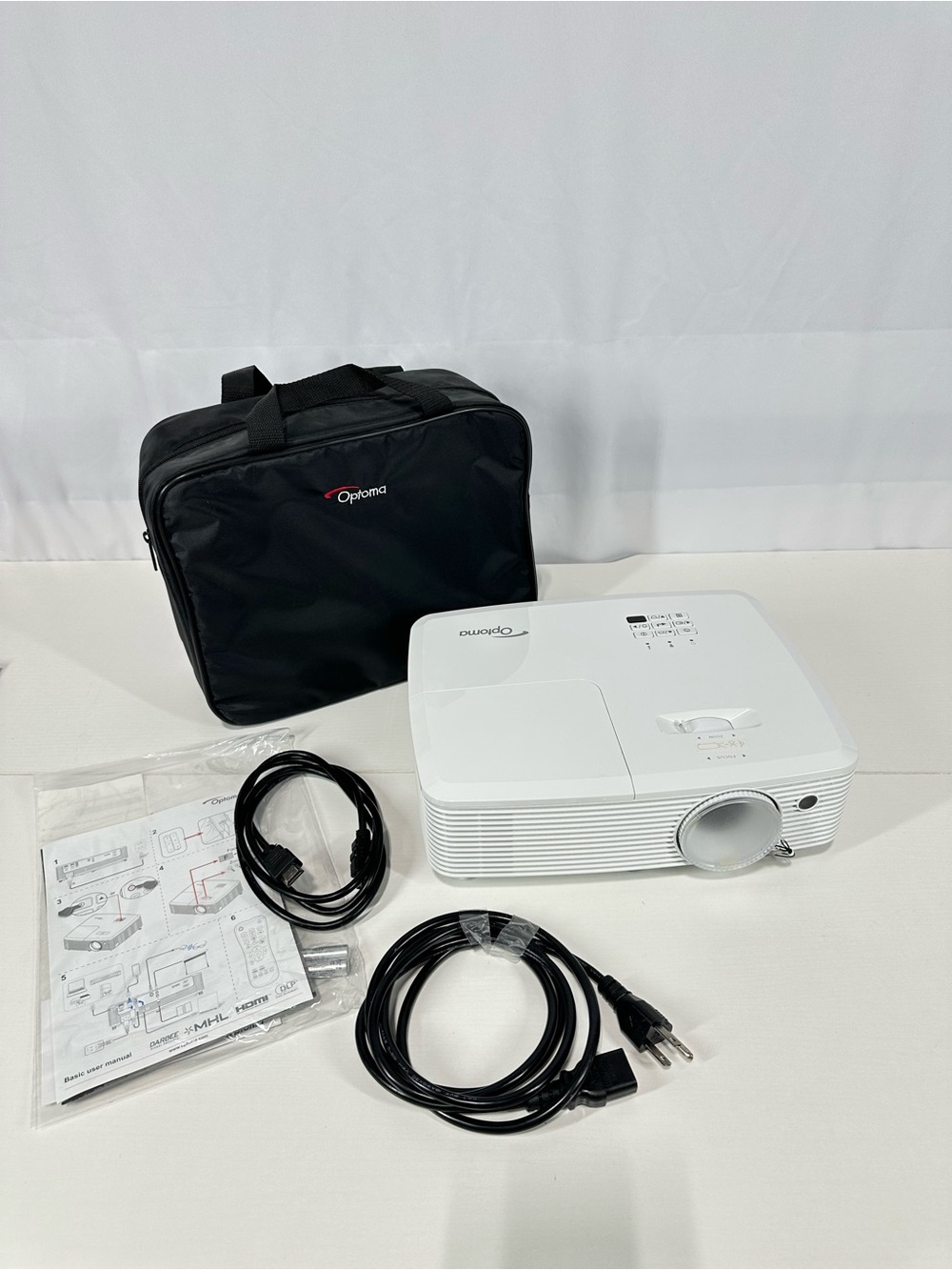 #474 Optoma Darbee Full HD 3D Home Theater DLP Projector, 3200 Lumens No REMOTE